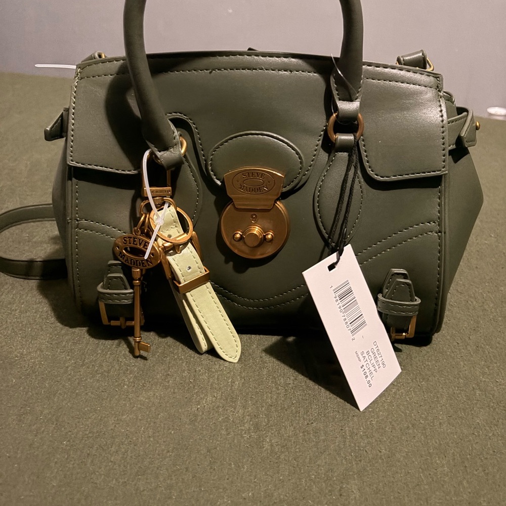 Steve Madden Dark Green Satchel